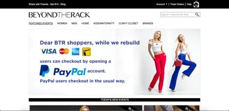 Beyond the Rack Sites like Zulily