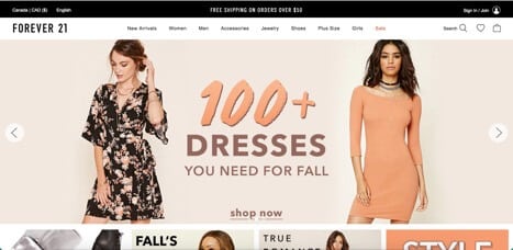 Sites like Forever 21