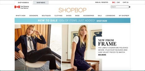 Sites like shopbop