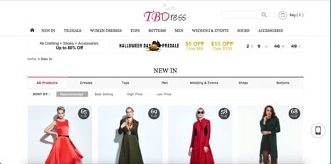 websites like sammydress