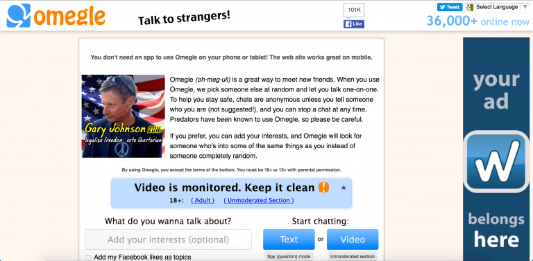 other sites like omegle