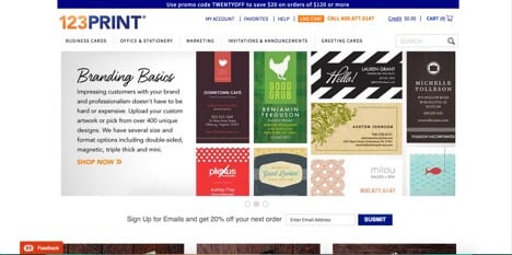 123print sites like vistaprint