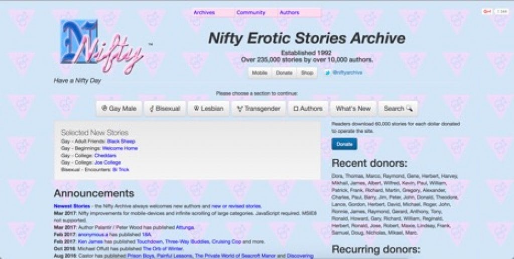 Nifty gay archives